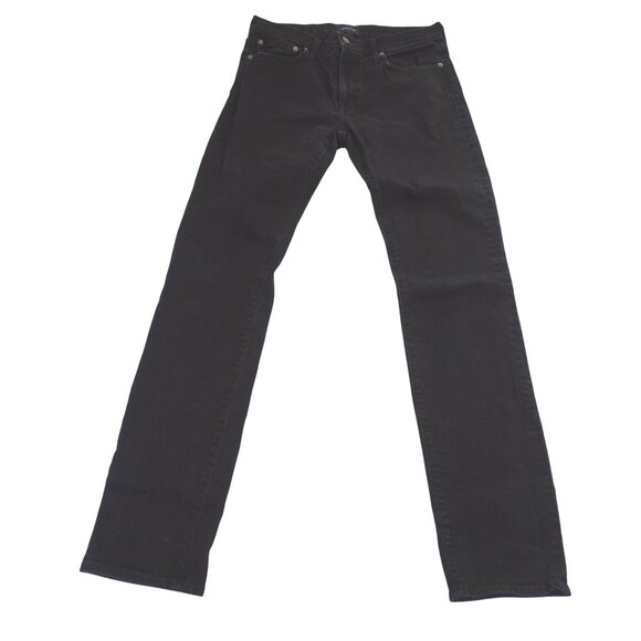 J. Crew Other - J Crew 484 Slim Black Skinny Jeans Men Size 32 x 34 Denim Zipper Fly Casual